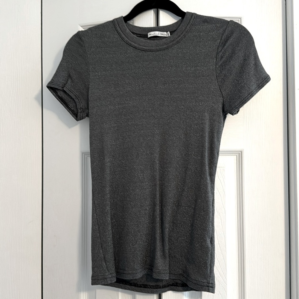Michael Stars, dark grey short sleeve.